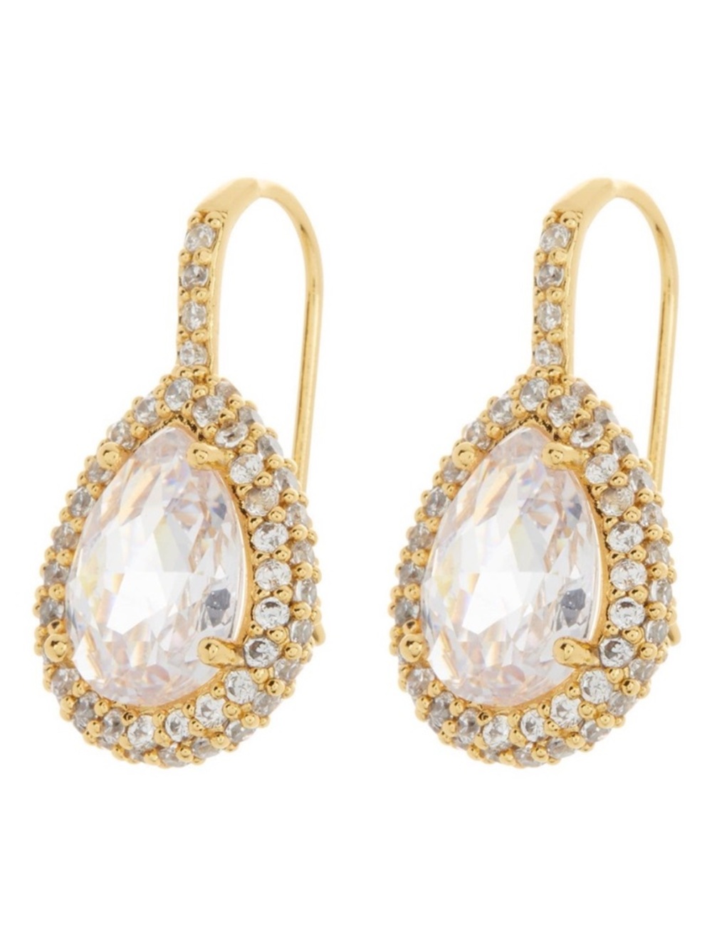 NWT Kate Spade Saturday Pavé Halo Drop Earrings